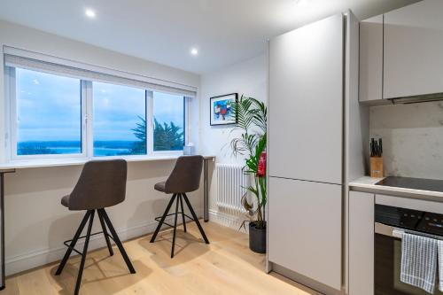 Køkken eller tekøkken på Treloyhan Manor St Ives