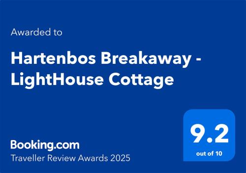 a screenshot of the harlemizons breakaway lighthouse conference at Hartenbos Breakaway - LightHouse Cottage in Mossel Bay