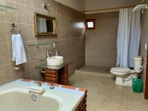 Bilik mandi di Cabañas Los Saucos