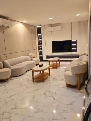 Posezení v ubytování دلة الفال للشقق المخدومة