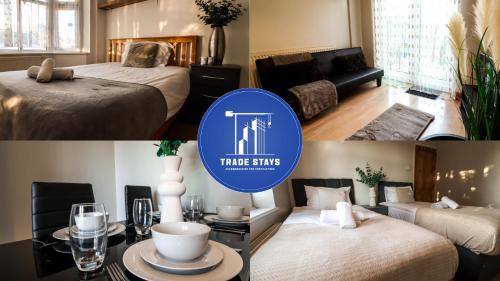 Katil atau katil-katil dalam bilik di Homely Contractor House - Enjoy Free, Convenient Parking