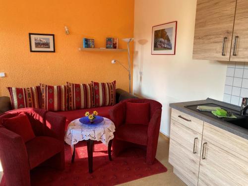 Posezení v ubytování Ferienwohnung 3