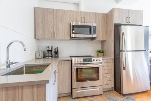 Кухня або міні-кухня у Appartement Sur la "Main"