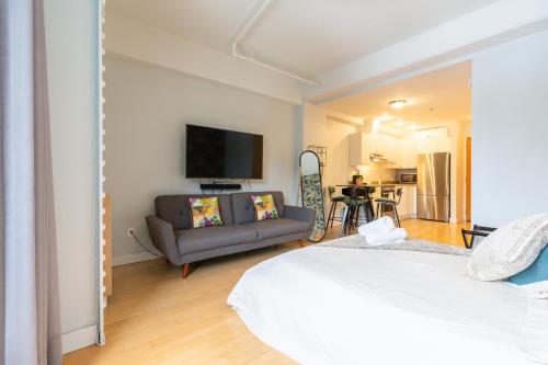 Телевізор і / або розважальний центр в Appartement Sur la "Main"