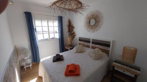 Postel nebo postele na pokoji v ubytování Maison vue mer avec piscine