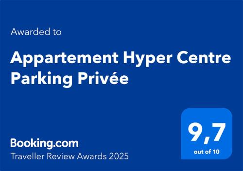 Appartement Hyper Centre Parking Privée