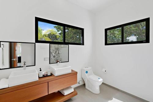 Phòng tắm tại Casa Corales Dreams 2