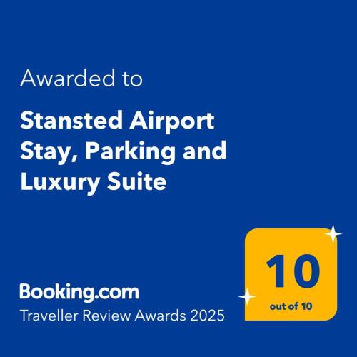 Sijil, anugerah, tanda atau dokumen lain yang dipamerkan di Stansted Airport Stay, Parking and Luxury Suite