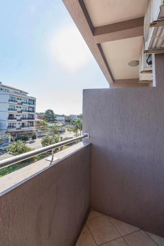 a balcony with a view of a city at Hotel Morada Del Este in Canoas