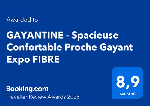 Billede fra billedgalleriet på GAYANTINE - Spacieuse Confortable Proche Gayant Expo FIBRE i Roost-Warendin