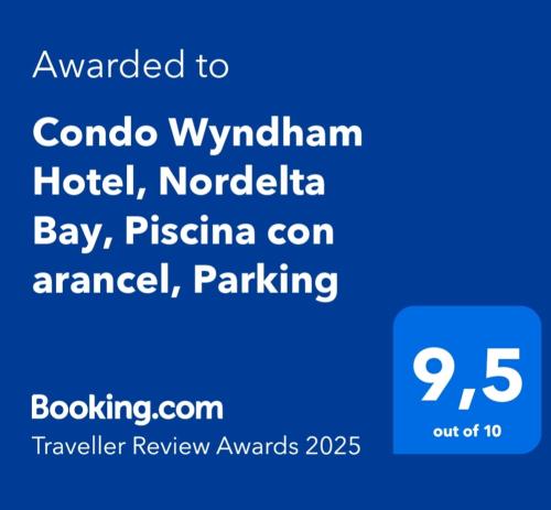 a screenshot of a phone with the words cancelled to cordo wynham hotel at Condominios W Nordelta Bahia,Tigre,Parking,Gym in Tigre