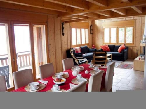 Chalet in Veysonnaz with mountain view