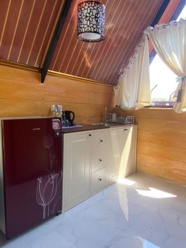Kuchyň nebo kuchyňský kout v ubytování Villa Desa Pehkulon