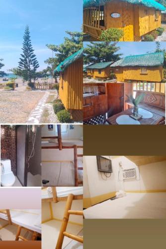 a collage of pictures of a building and a house at Seabreeze Beachfront Home and Cottages new management in San Juan