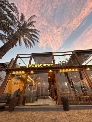 a building with a sign that reads morocco at NEOM DAHAB - - - - - - - - - - - Your new hotel in Dahab with private beach in Dahab