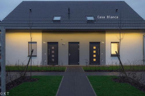 Bygningen som feriehuset ligger i