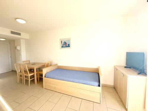 Postel nebo postele na pokoji v ubytování 4-6 couchages vue mer et port de Solenzara Corse