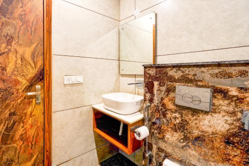 Koupelna v ubytování Hotel Aerotech Plaza