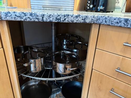 Una cocina o zona de cocina en Ferienwohnung Nardin