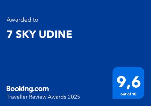 a blue screen with the textouched to sky ukline at 7 SKY UDINE in Udine