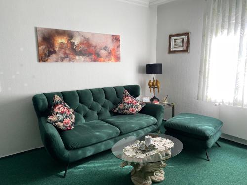Ruang duduk di Ferienhaus Nehring