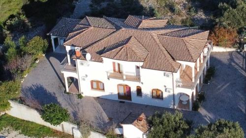 an overhead view of a large white house with brown roofs at New Villa Dubai - Okrug Gornji,Trogir, Hrvatska in Trogir
