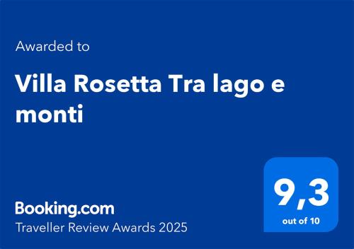 a screenshot of the villa rosseria tira taglez month at Villa Rosetta Tra lago e monti in Pescate