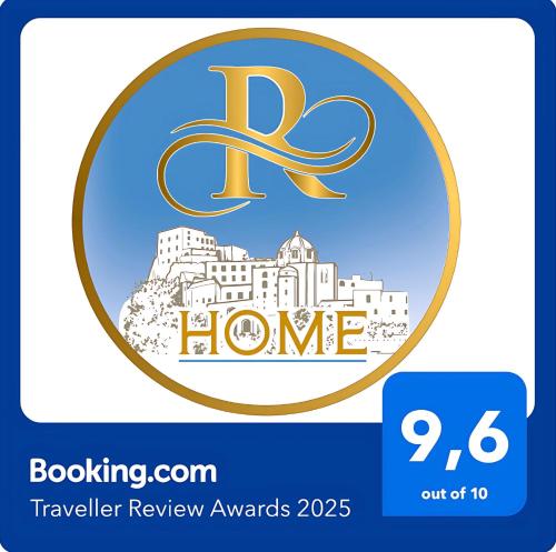 a logo for the r house travel review awards at R Home in Ischia