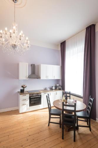 Kuchyň nebo kuchyňský kout v ubytování Weingut Sonnenberg