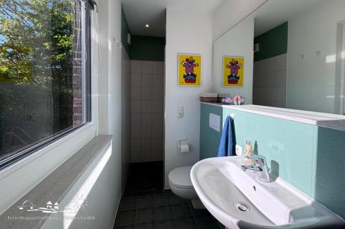 Ένα μπάνιο στο 36 Ferienhaus Schwarz-Priegnitz