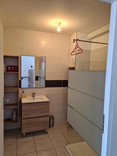 Koupelna v ubytování Appartement T2 spacieux à FREHEL