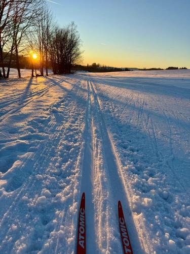 L'établissement Apartmány Motýlí louka en hiver