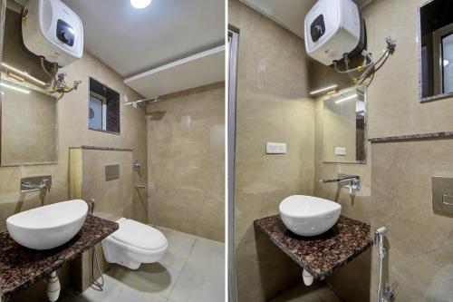 Bilik mandi di Hotel O Shiv Mahima