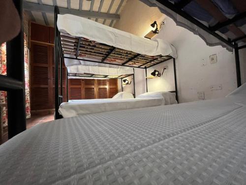 a bedroom with four bunk beds in a room at Urban Salta Hostel in Salta