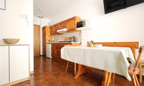 Η κουζίνα ή μικρή κουζίνα στο Mountain Apartment Rododendro