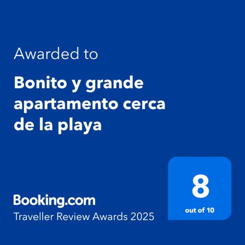 Bonito y grande apartamento cerca de la playa