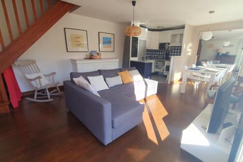 Posezení v ubytování Duplex with terrace between beach and bay - Hendaye