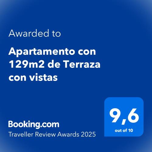Apartamento con 129m2 de Terraza con vistas