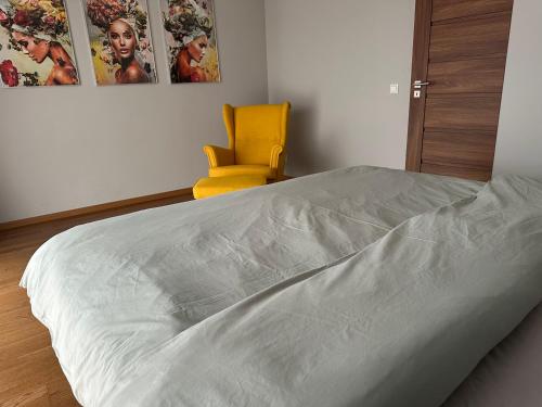 Postel nebo postele na pokoji v ubytování GiorgiaTerrasedHouse