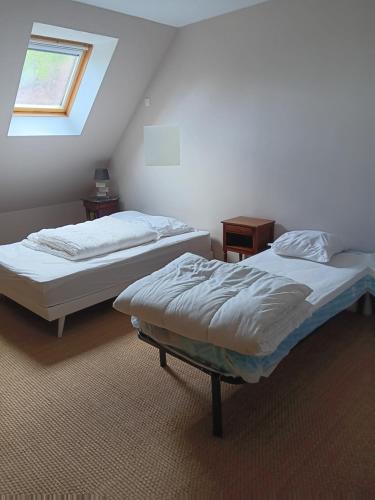 Ένα ή περισσότερα κρεβάτια σε δωμάτιο στο La métairie de Laura