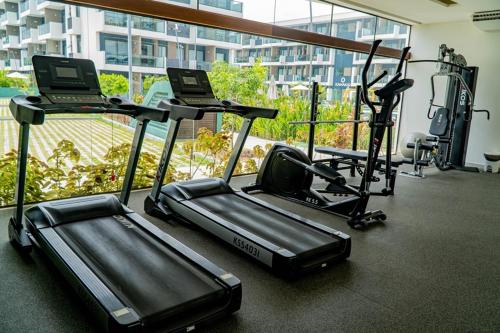 Fitness centrum a/nebo fitness zařízení v ubytování Makia By MAI