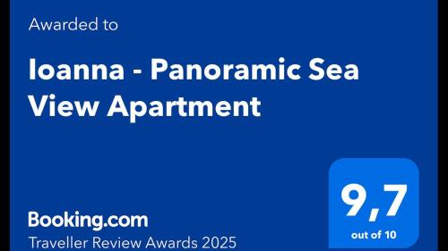 Zdjęcie z galerii obiektu Ioanna - Panoramic Sea View Apartment w Áfitos