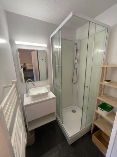 Koupelna v ubytování Appartement avec terrasse