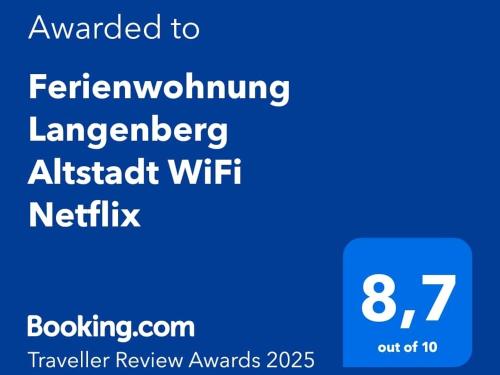 a screenshot of a cell phone with the text advanced to refrigeratorlanguagelanguage atheist wifi at Ferienwohnung Langenberg Altstadt WiFi Netflix in Velbert