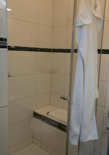 Koupelna v ubytování Gaststätte Zur Eiche