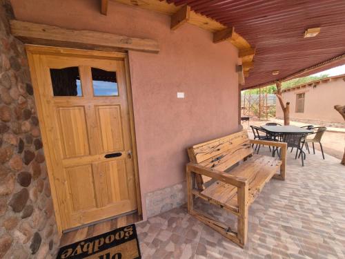 Un patio o zona al aire libre en Cabañas Larache