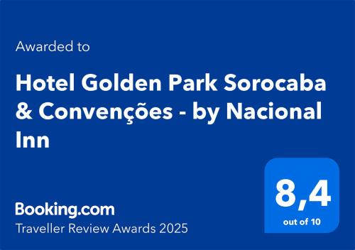 a screenshot of the hotel golden park scotia and converges by national inn at Hotel Golden Park Sorocaba & Convenções by Nacional Inn in Sorocaba