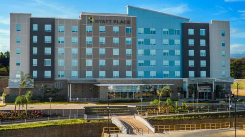 an exterior view of the marriott place hotel at Hyatt Place Managua in Managua