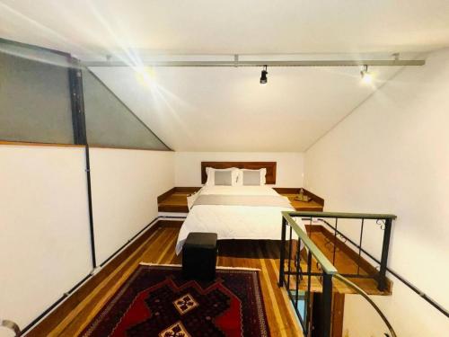 Postel nebo postele na pokoji v ubytování Lindo Flat3 ar condicionado próx ICHF-UFOP Mariana MG