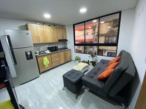 Kuchyň nebo kuchyňský kout v ubytování Apartamento Centro Marinilla